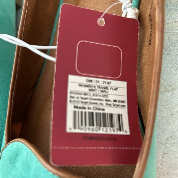 NWT MERONA Women's Mali Green Loafers Flats Shoes Brown Tassels Mint NEW SZ 8.5 - Picture 7 of 7